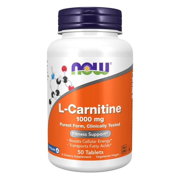 NOW Foods CARNITINE TARTRATE 1000mg 50 TABS