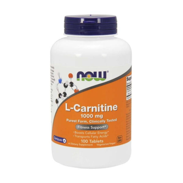 NOW Foods CARNITINE TARTRATE 1000mg 100 TABS