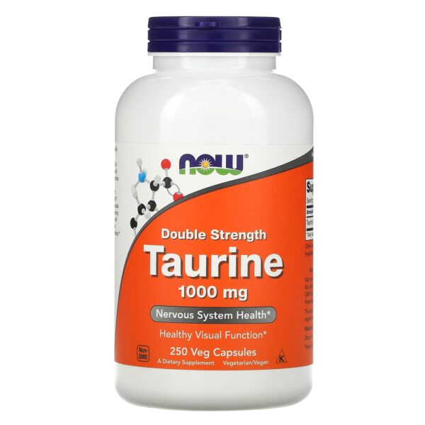 NOW Foods TAURINE 1000mg 250 VCAPS