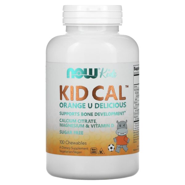 NOW Foods KID-CAL CHEWABLE CALCIUM 100 LOZ