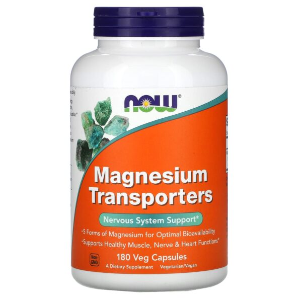 NOW Foods MAGNESIUM TRANSPORTERS 180 VCAPS