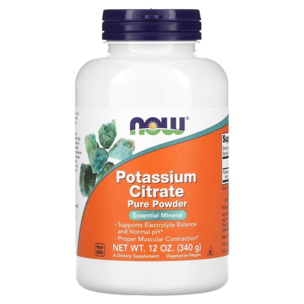 NOW Foods POTASSIUM CITRATE POWDER 12 OZ