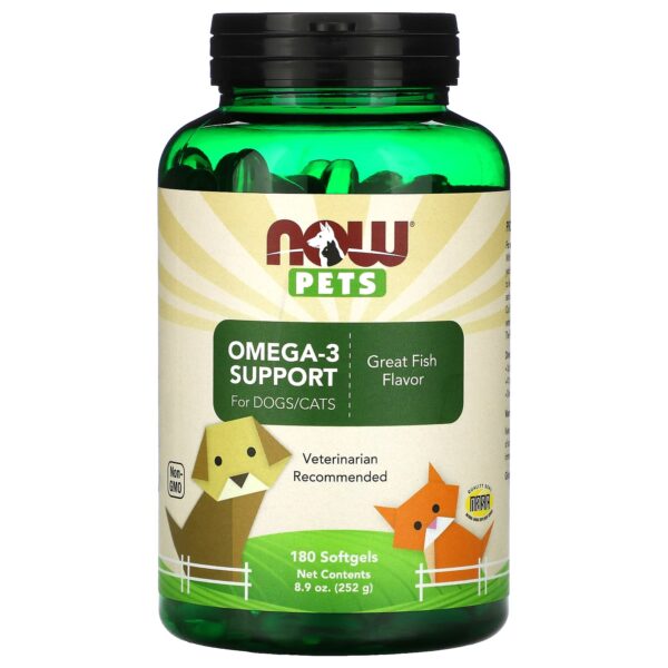 NOW Foods NOW PETS OMEGA 3 180 SOFTGELS