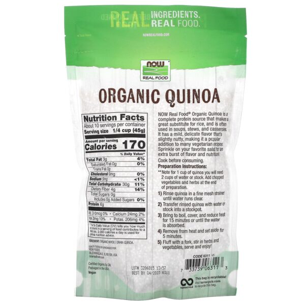 NOW Foods QUINOA GRAIN ORGANIC 1 LB