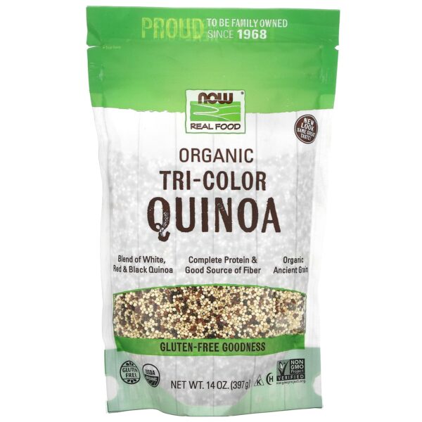 NOW Foods TRI-COLOR QUINOA ORG 14 OZ
