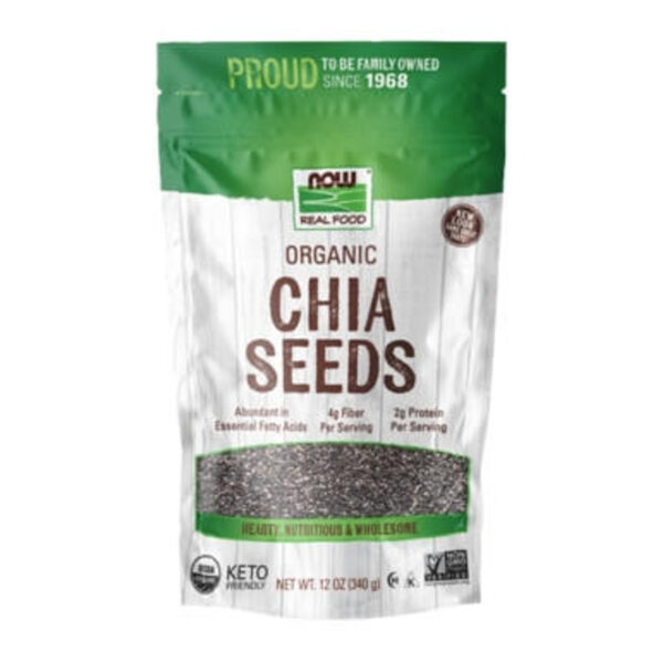 NOW Foods BLACK CHIA SEEDS ORG 12 OZ