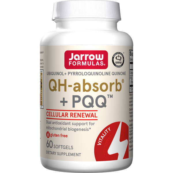 Jarrow Formulas QH + PQQ (ubiquinol + pyrroloquinoline quinone) 30 SFTGELS