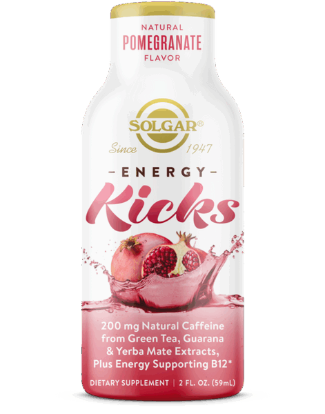Solgar Energy Kicks Counter Display - Natural Pomegranate Flavor