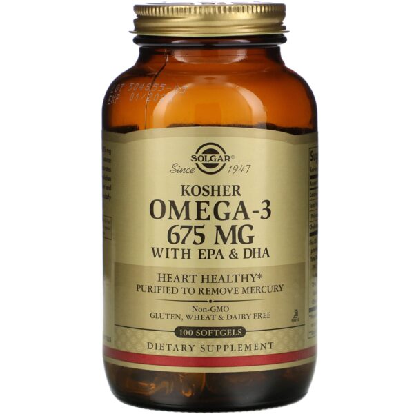 Solgar Omega-3 740 mg Kosher Softgels