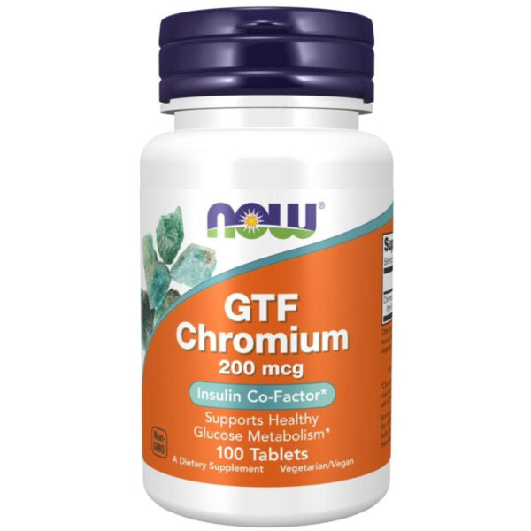 NOW Foods GTF CHROMIUM 200mcg 100 TABS