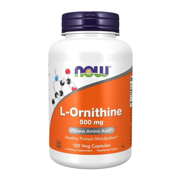 NOW Foods ORNITHINE 500mg 120 VCAPS