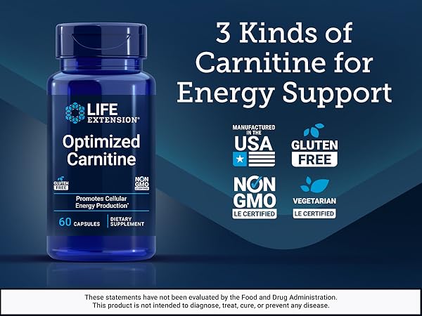 Life Extension Optimized Carnitine 60 capsules