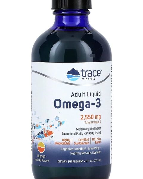 Trace Minerals Adult Omega-3 LIQUID Orange