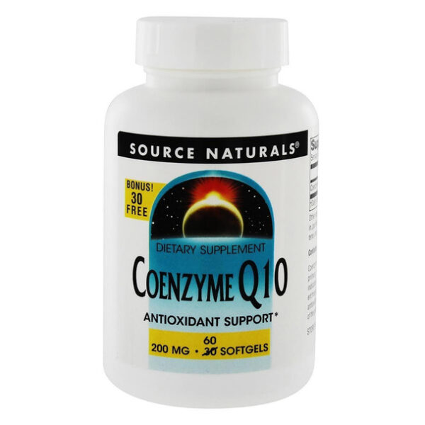 Source Naturals Coenzyme Q10 100 mg 30+30 Bonus Bottle