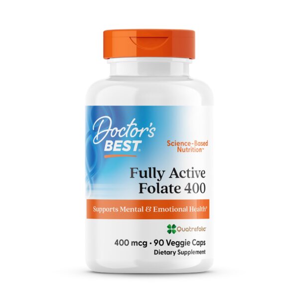 Doctor's Best Fully Active Folate with Quatrefolic® 400mcg