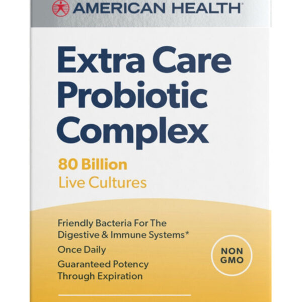 American Health Extra Care Probiotic Complex Vegetable Capsules