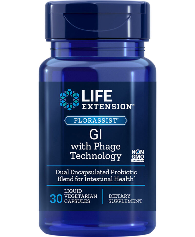Life Extension FLORASSIST® GI with Phage Technology 30 liquid vegetarian capsules