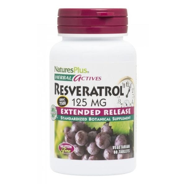 Natures Plus RESVERATROL E/R 125 MG TAB 60