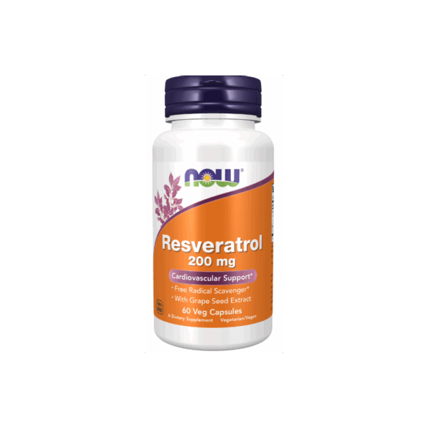 NOW Foods RESVERATROL 200mg 60 VCAPS