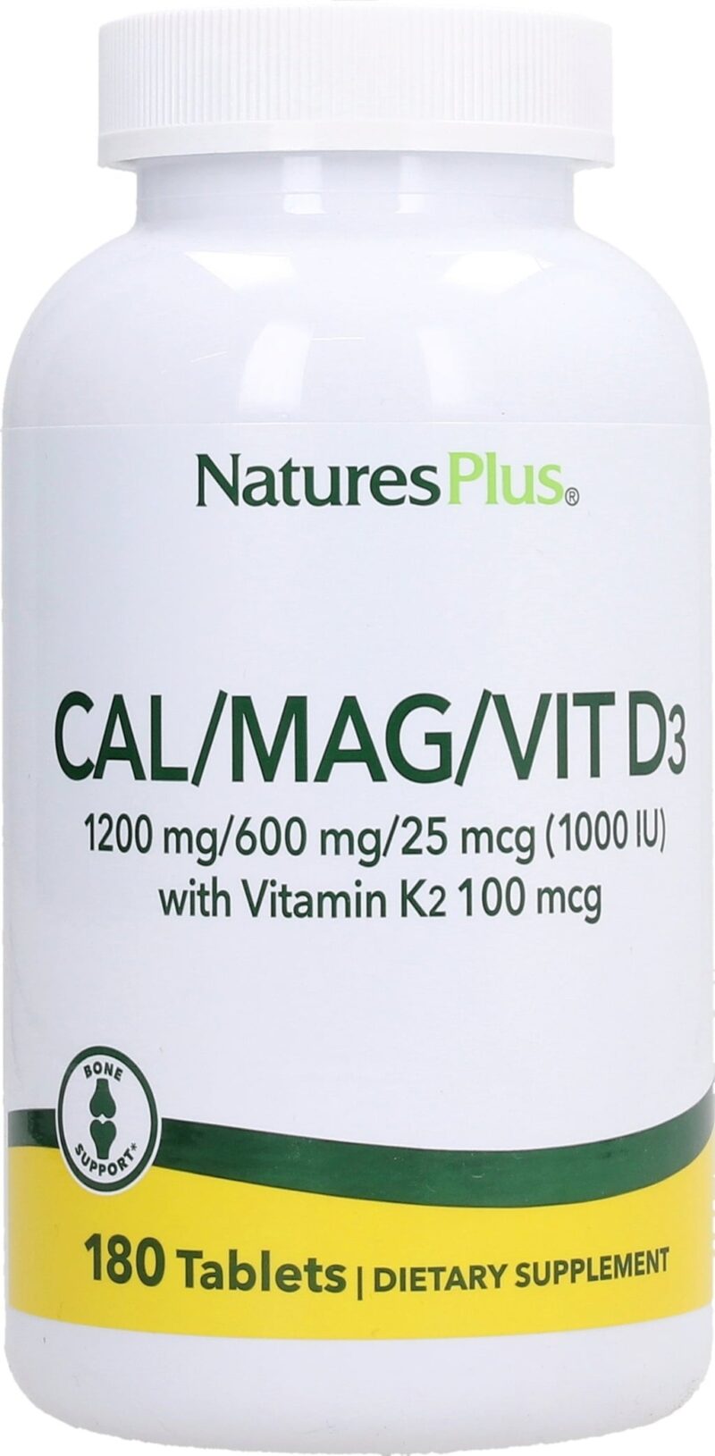 Natures Plus CAL/MAG WITH VIT D3/VIT K2 TAB 90