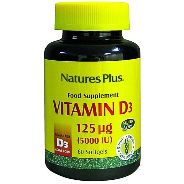 Natures Plus VIT D3 5000 IU SOFTGEL 60