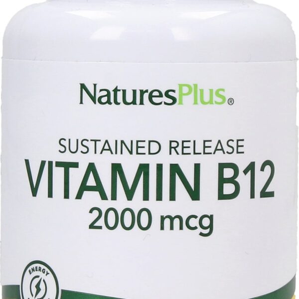 Natures Plus VITAMIN B-12 2,000 MCG S/R TAB 60