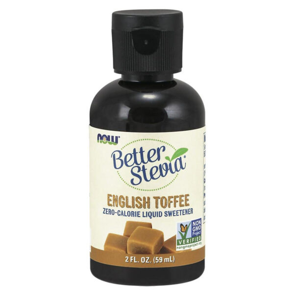 NOW Foods BETTER STEVIA ENGLISH TOFFEE LIQ 2 OZ
