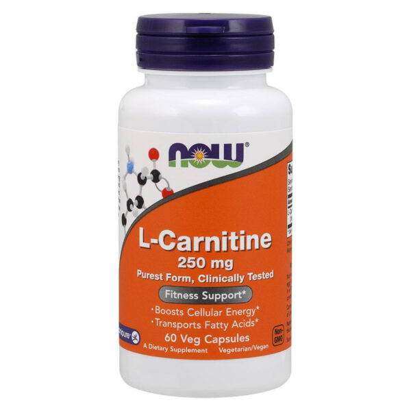 NOW Foods CARNITINE 250mg 60 VCAPS