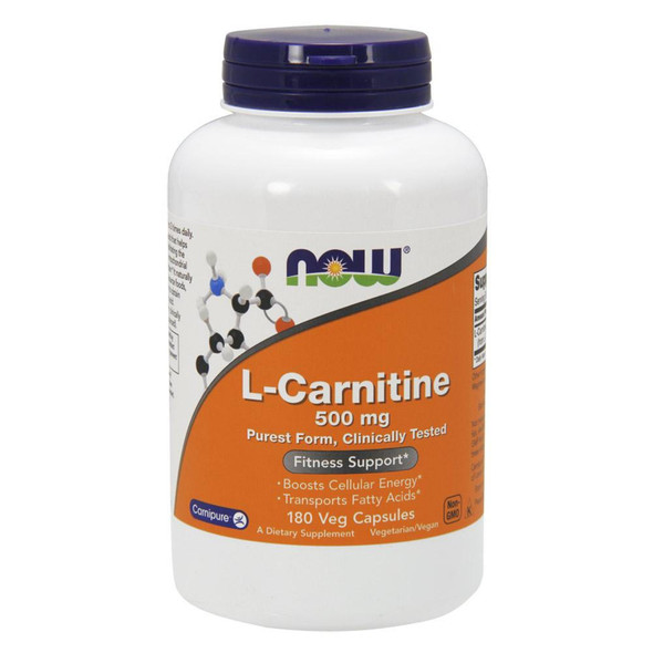 NOW Foods CARNITINE 500mg 180 VCAPS