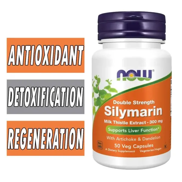 NOW Foods SILYMARIN MILK THISTLE 300mg 50 VCAPS
