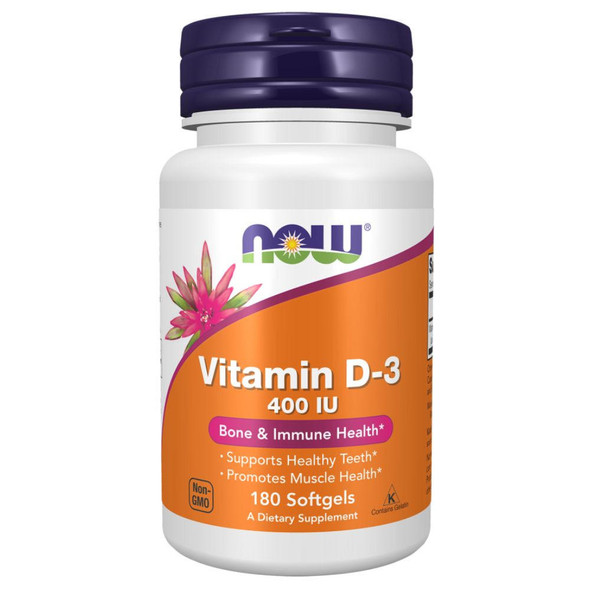 NOW Foods Vit D-3 1000iu - 180 SGELS