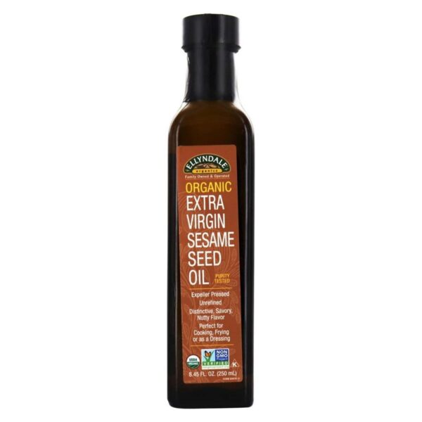 NOW Foods ORGANIC SESAME OIL 6 x 8.45 OZ/Case ELLYNDALE