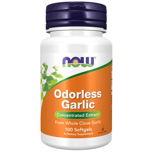 NOW Foods ODORLESS GARLIC ORIG 100 SGELS