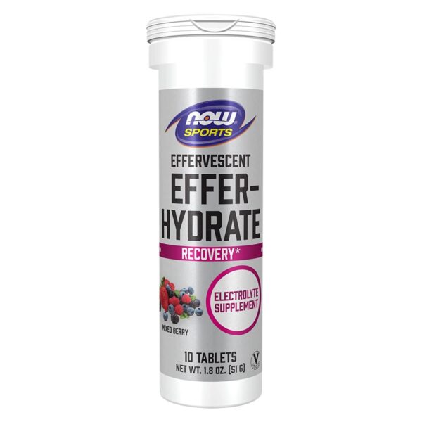 NOW Foods EFFER-HYDRATE MIXED BERRY 10 TABS/TUBE