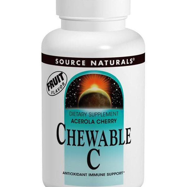Source Naturals Acerola Cherry Chewable C 500 mg Fruit