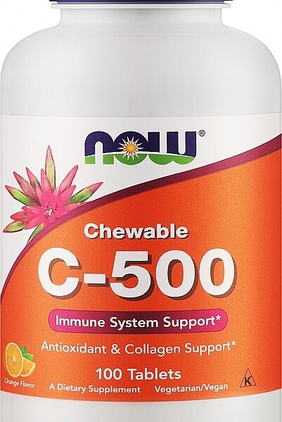 NOW Foods C-500 CHEW ORANGE 100 TABS